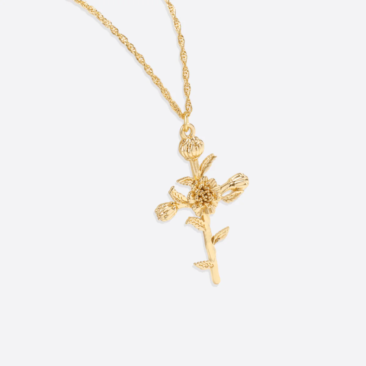 Floral Cross Pendant Necklace - Image 34