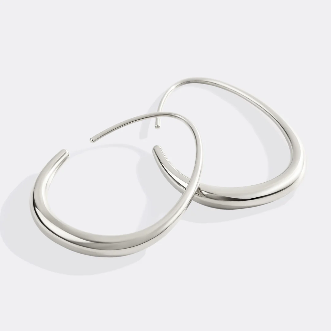 Fluid Hoop Earrings - Image 9