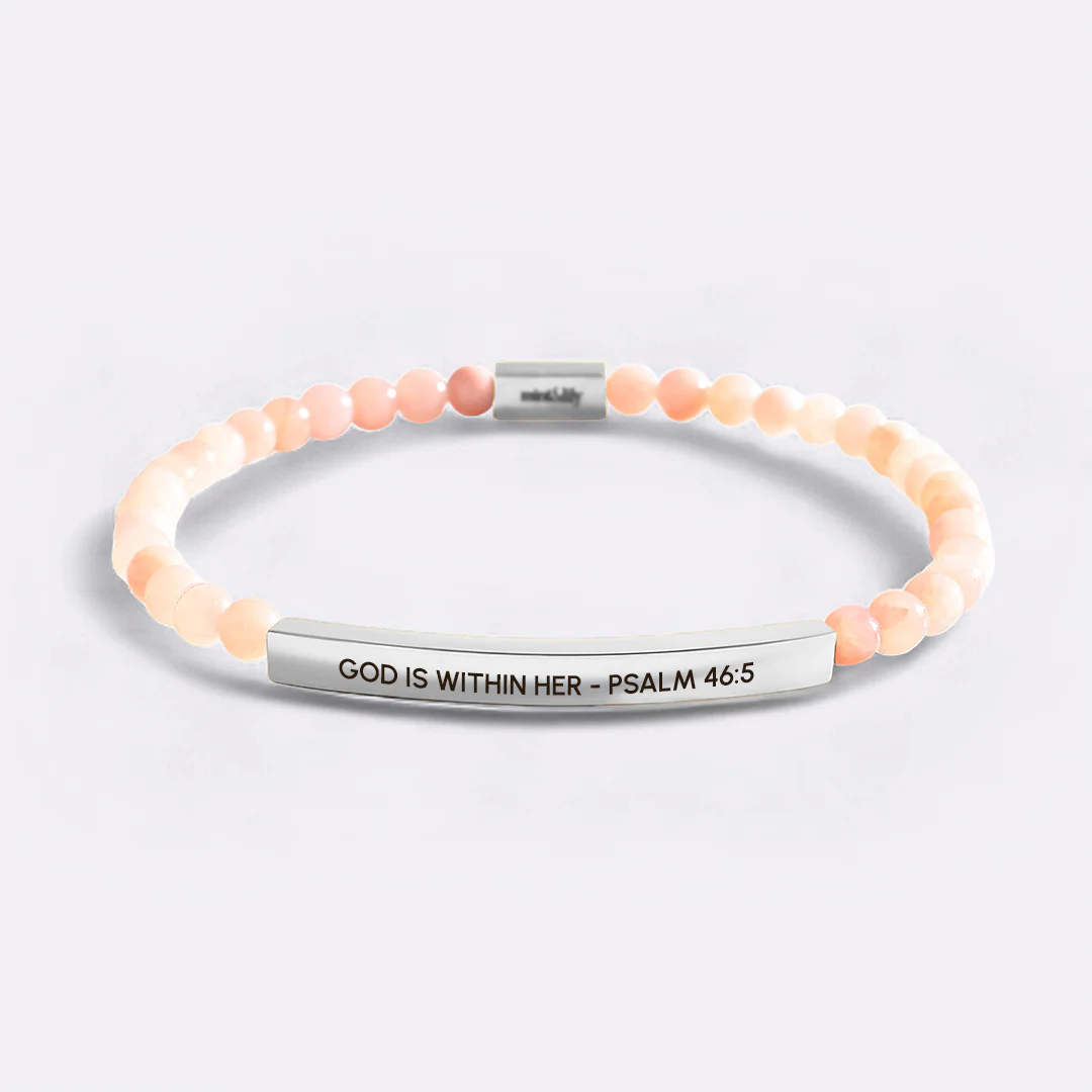 God Is Within Her - Psalm 46:5 Beaded Inspire Bracelet - Image 15
