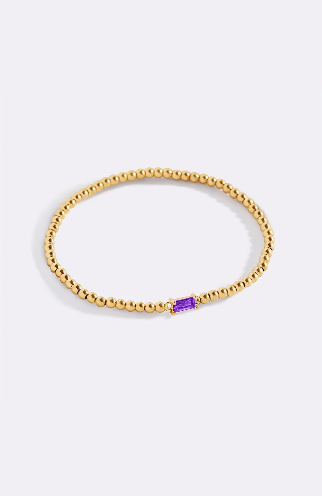 Gold Beaded Birthstone Bracelet - Image 103