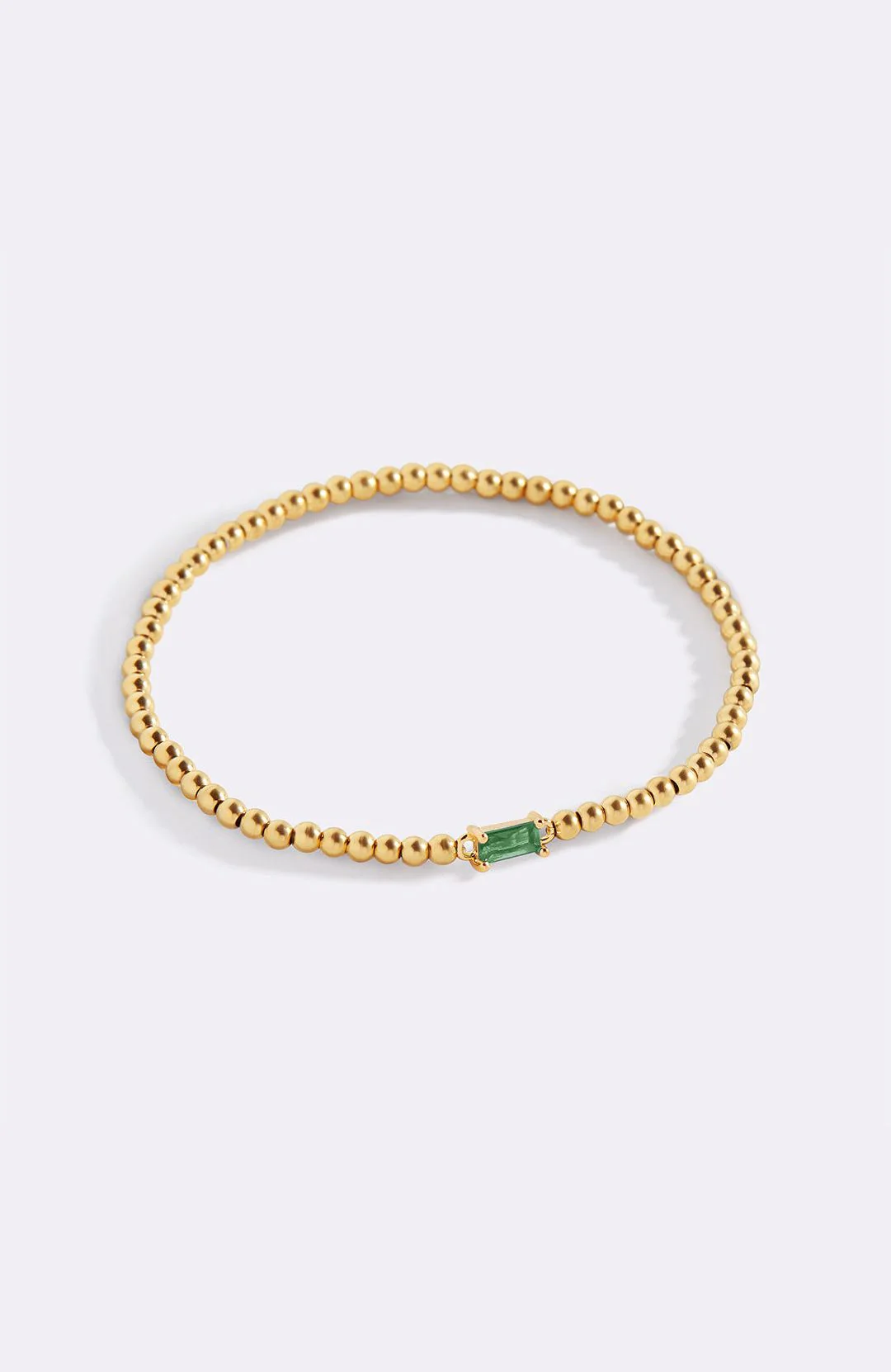Gold Beaded Birthstone Bracelet - Image 111