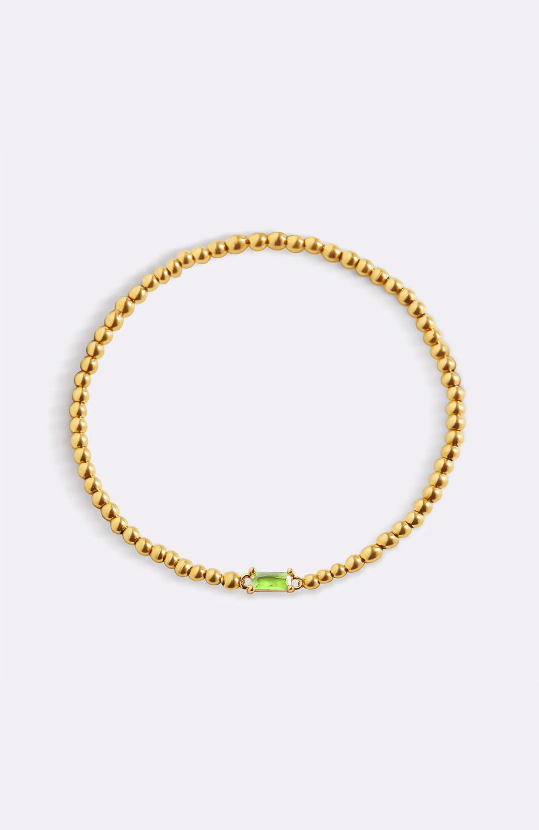 Gold Beaded Birthstone Bracelet - Image 116