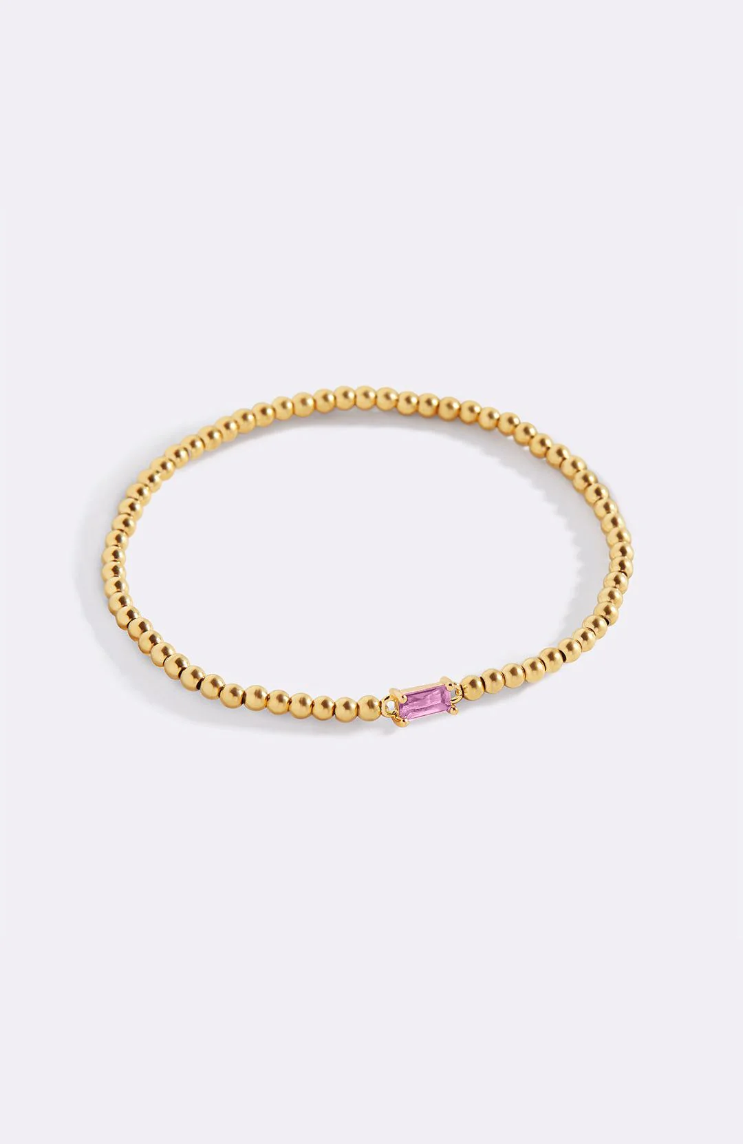 Gold Beaded Birthstone Bracelet - Image 118