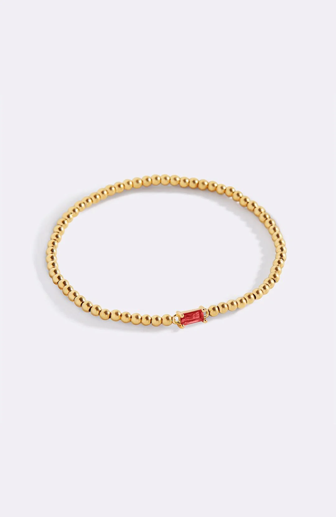 Gold Beaded Birthstone Bracelet - Image 99