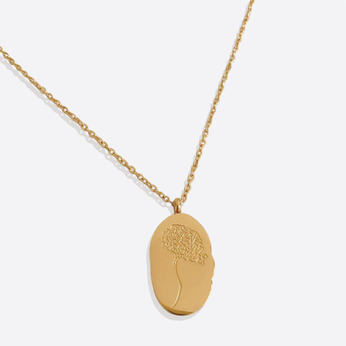 Gold Birth Flower Pendant Necklace - Image 38