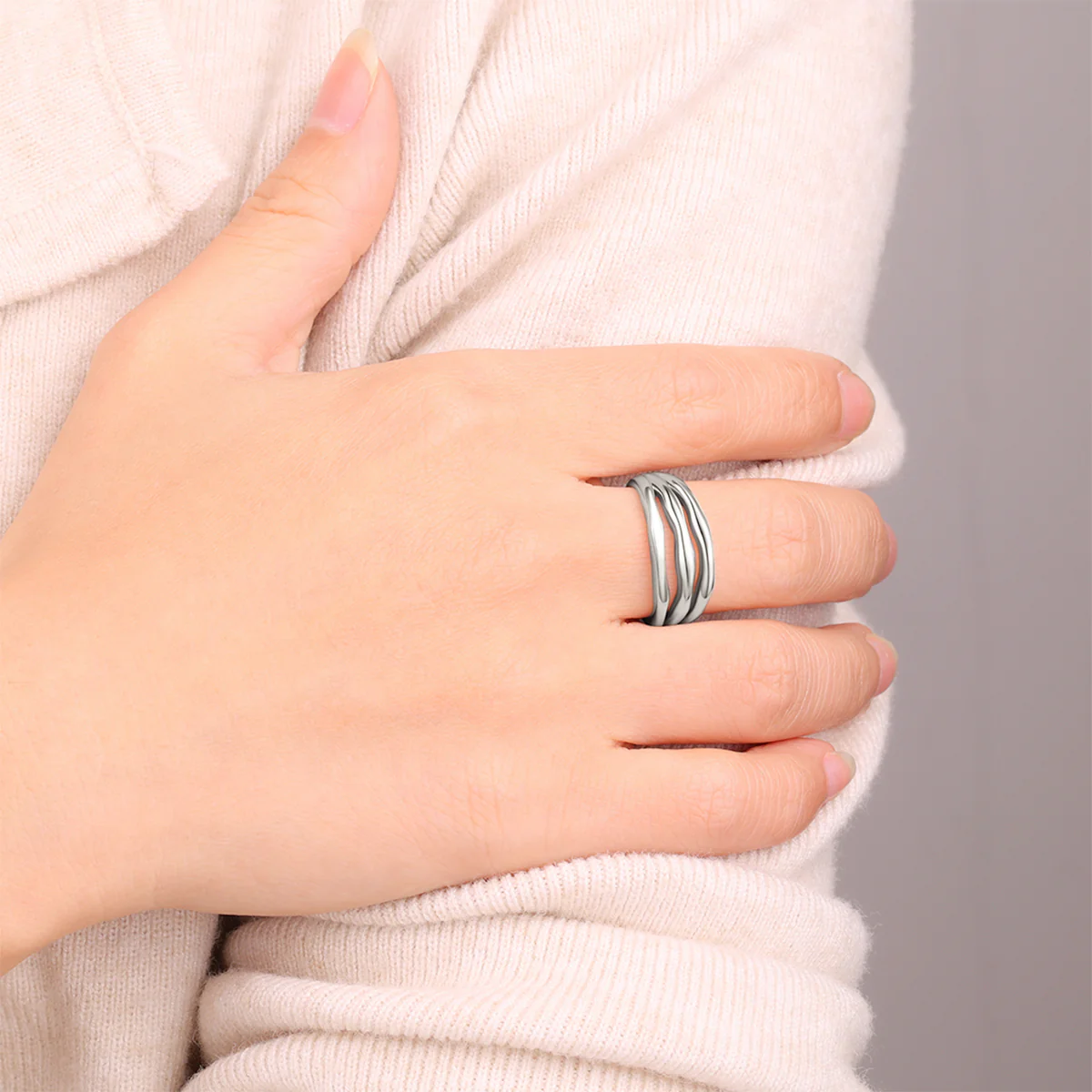 Gold Triple Ring - Image 6