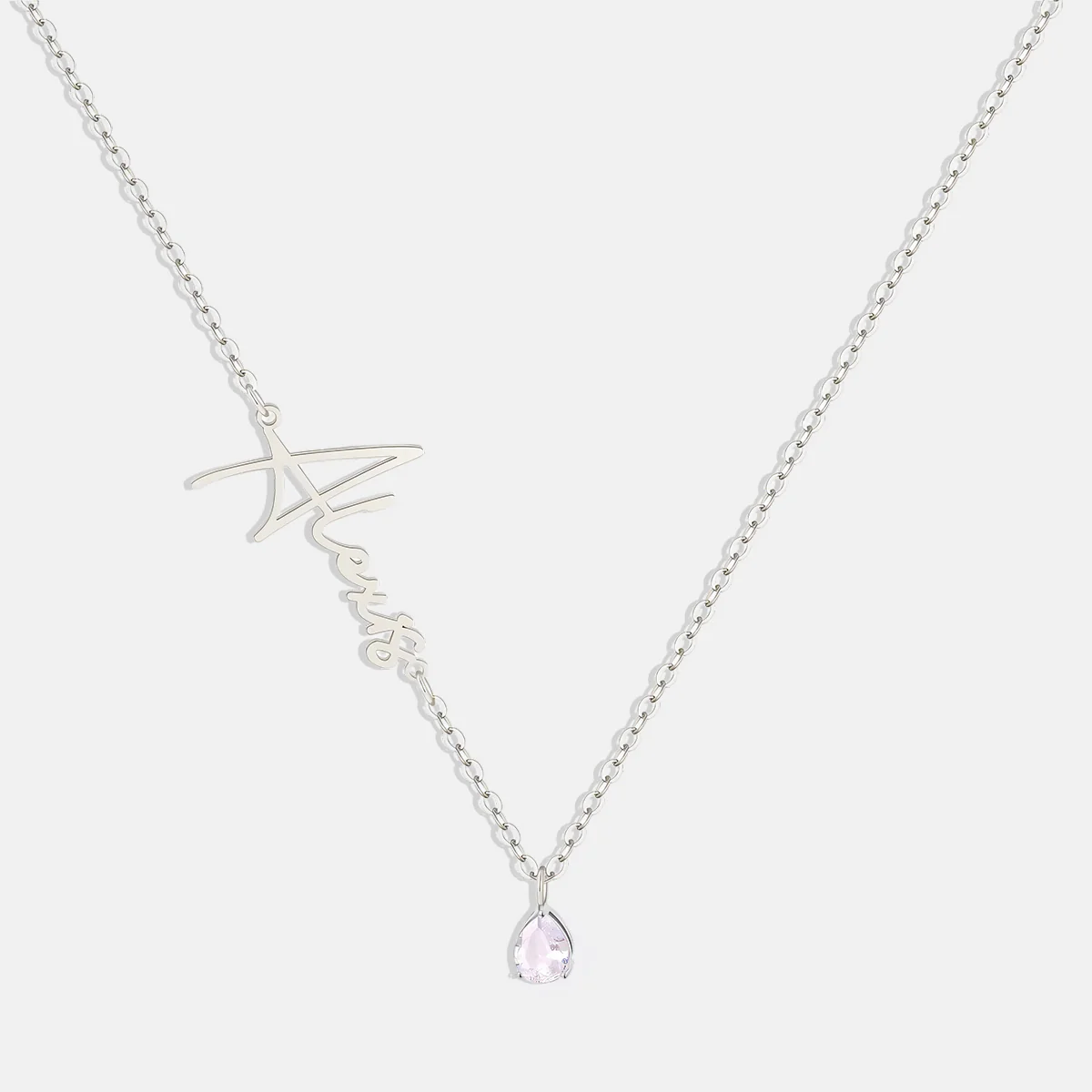 Handmade Birthstone Name Necklace - Image 102