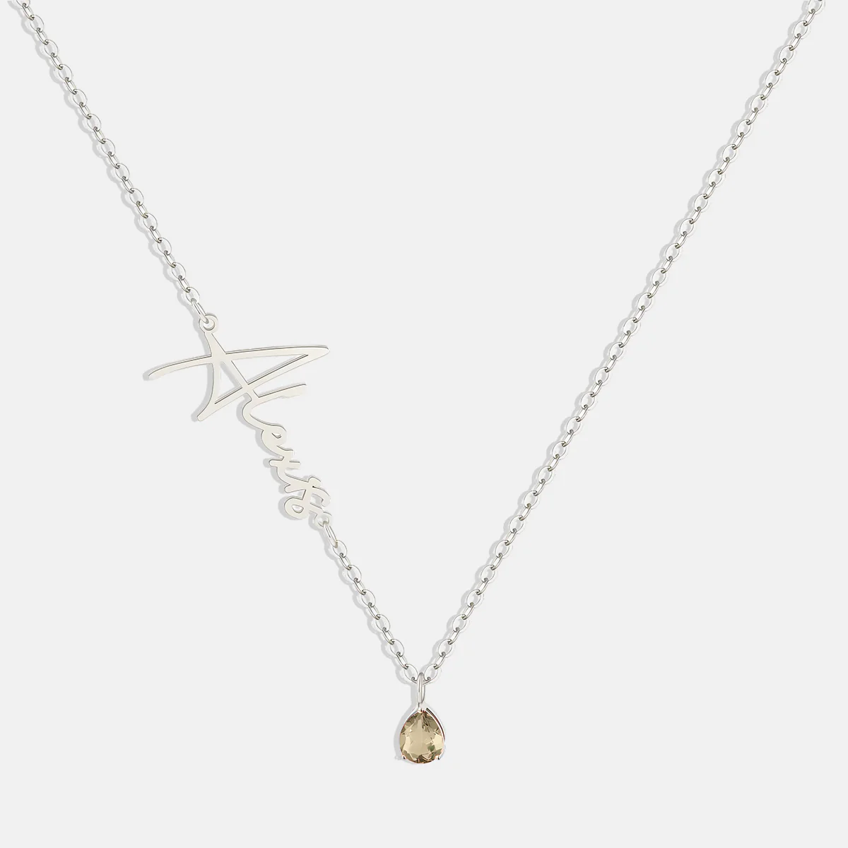Handmade Birthstone Name Necklace - Image 103