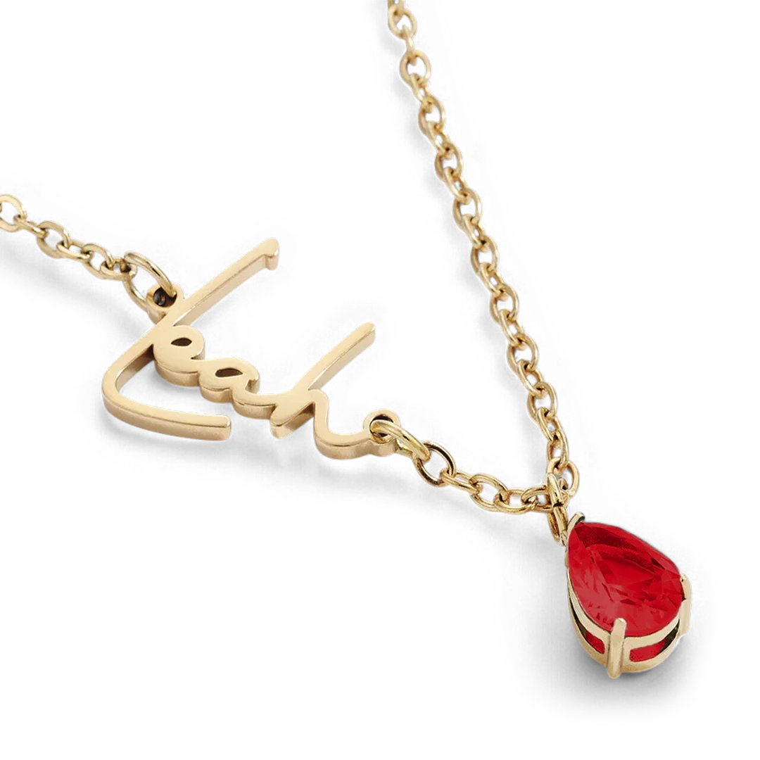 Handmade Birthstone Name Necklace - Image 126