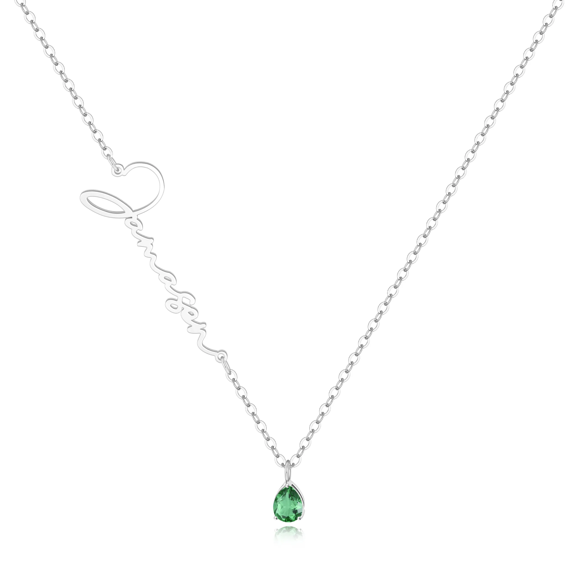 Handmade Birthstone Name Necklace - Image 15