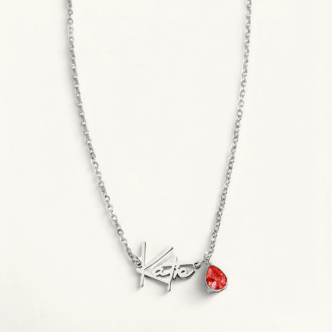 Handmade Birthstone Name Necklace - Image 190