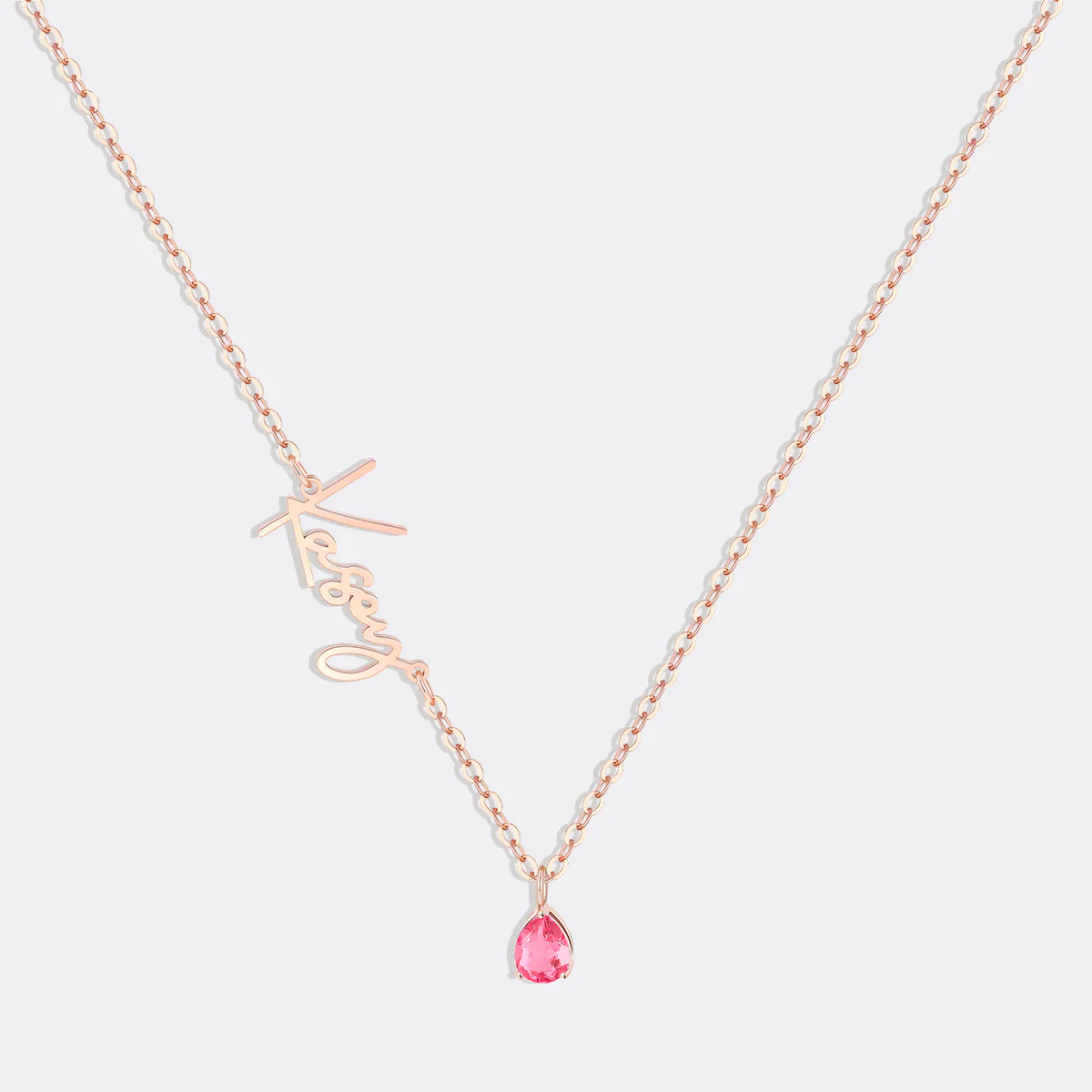Handmade Birthstone Name Necklace - Image 70