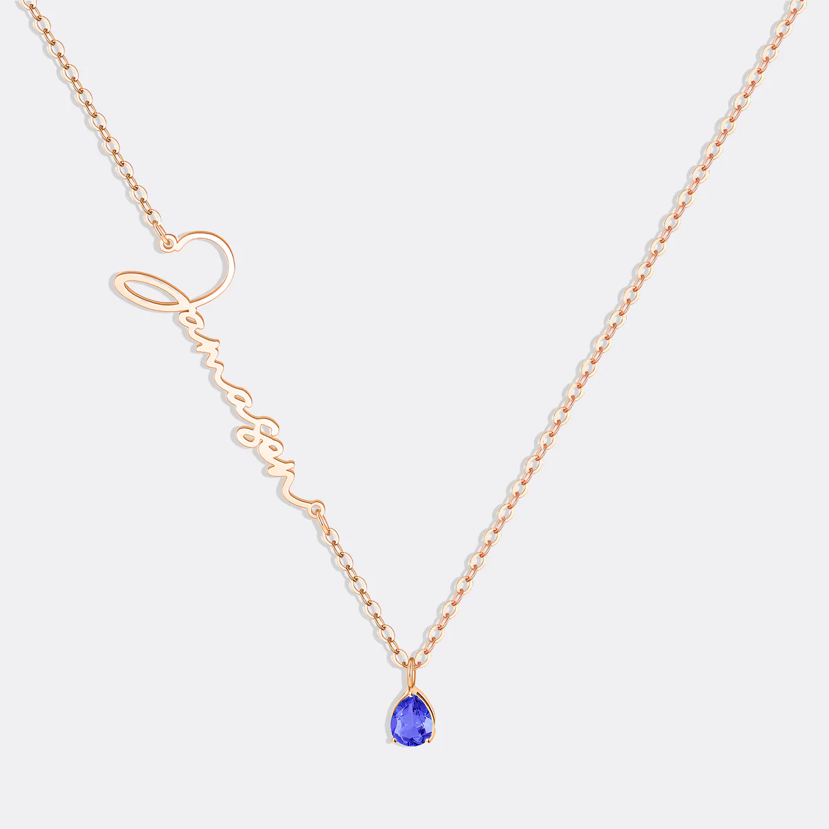 Handmade Birthstone Name Necklace - Image 72
