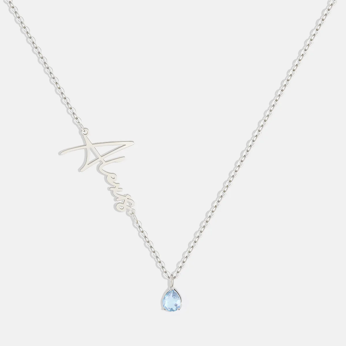 Handmade Birthstone Name Necklace - Image 78