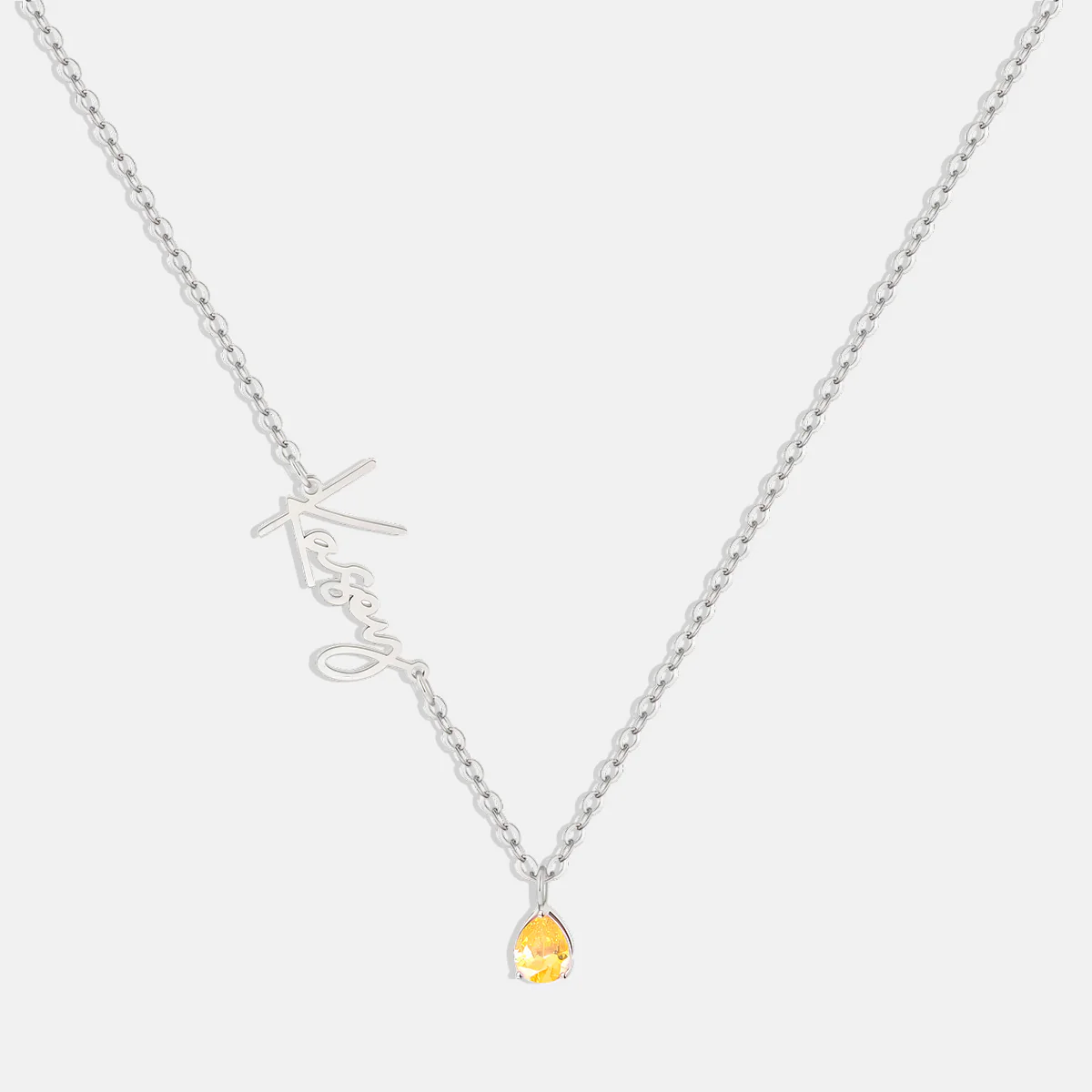 Handmade Birthstone Name Necklace - Image 86