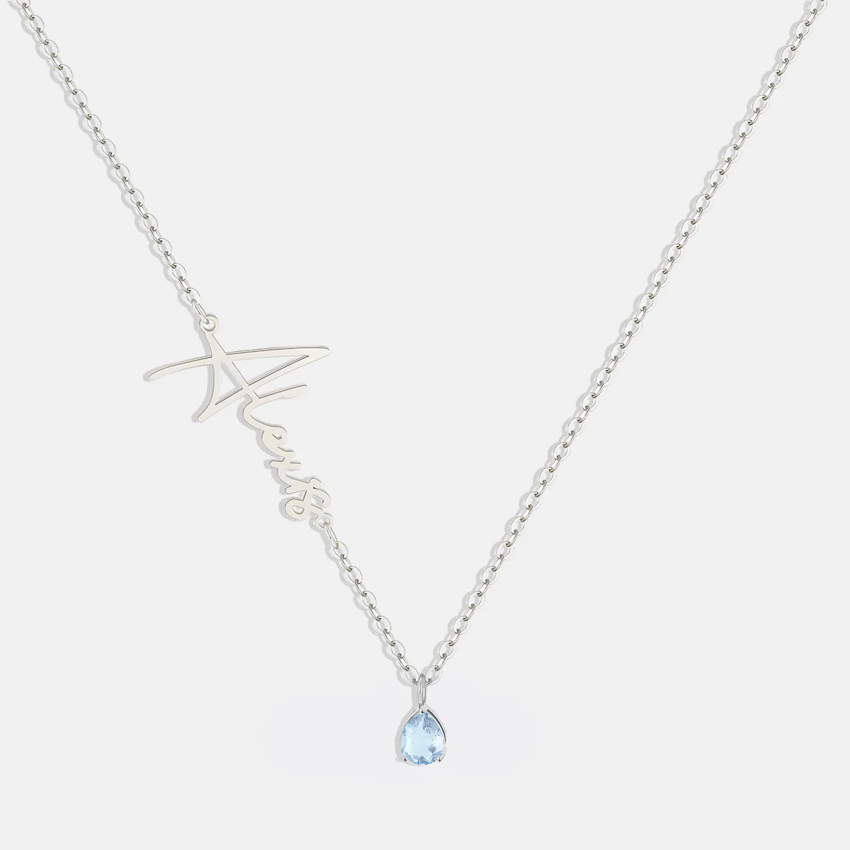 Handmade Birthstone Name Necklace - Image 87