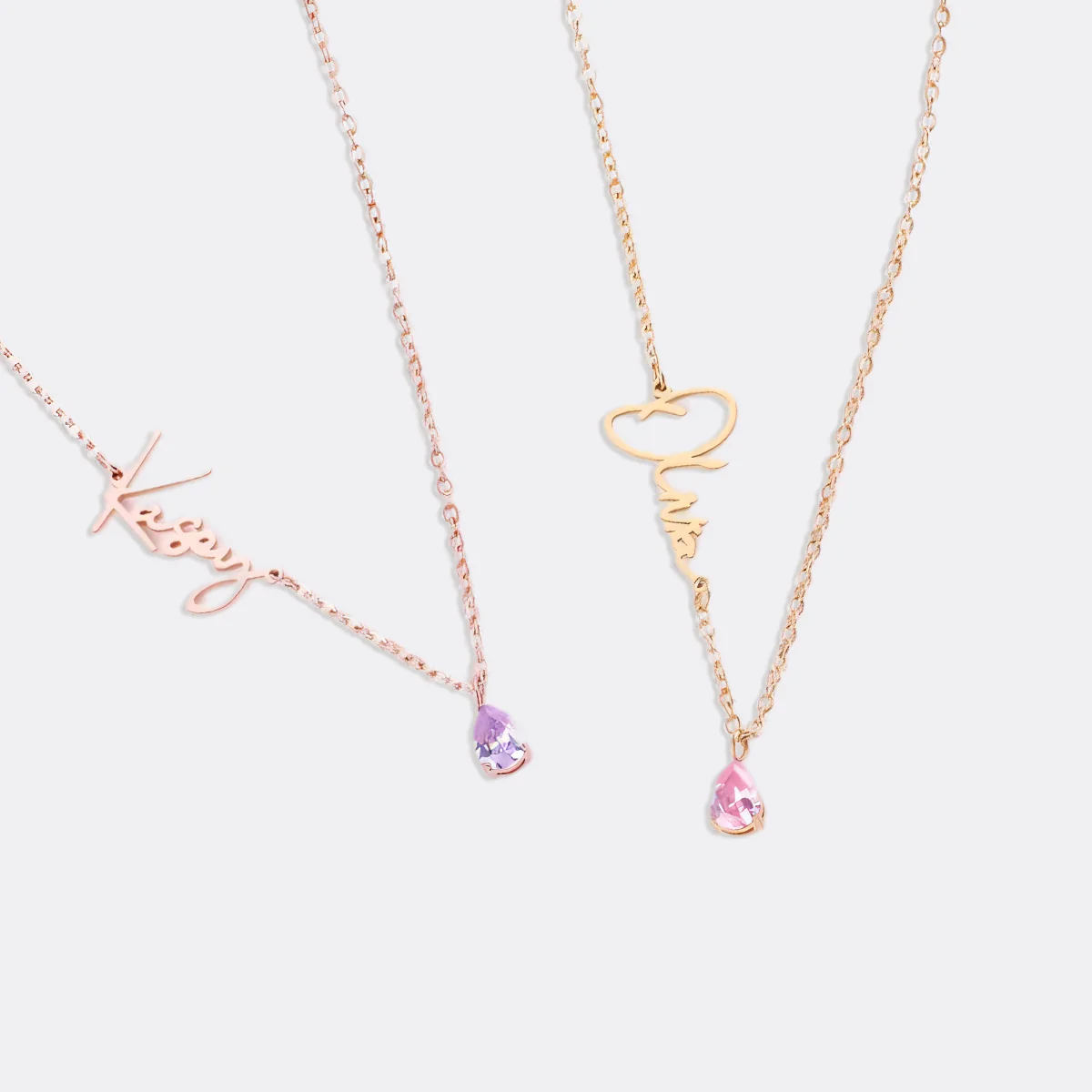 Handmade Birthstone Name Necklace - Image 88