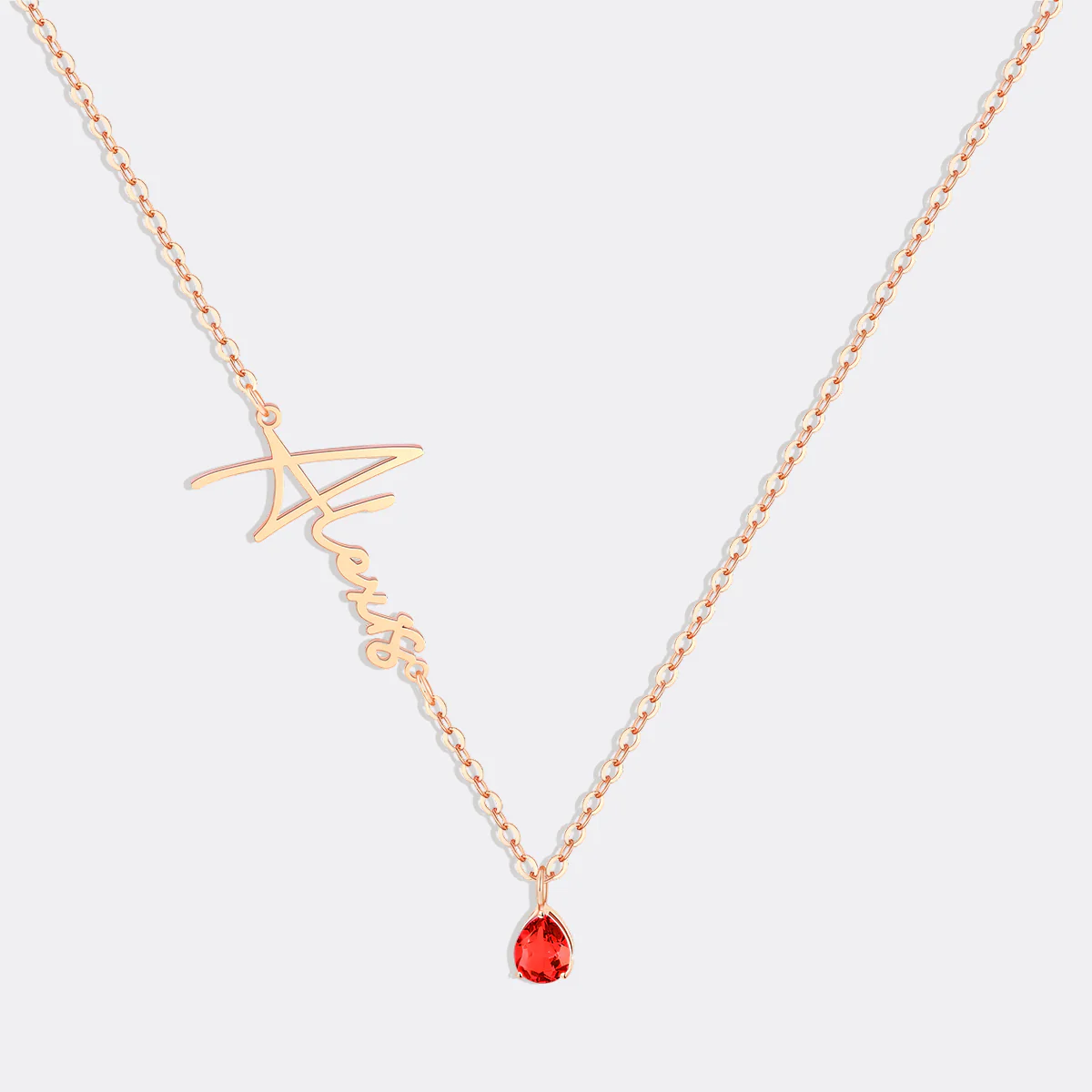Handmade Birthstone Name Necklace - Image 93