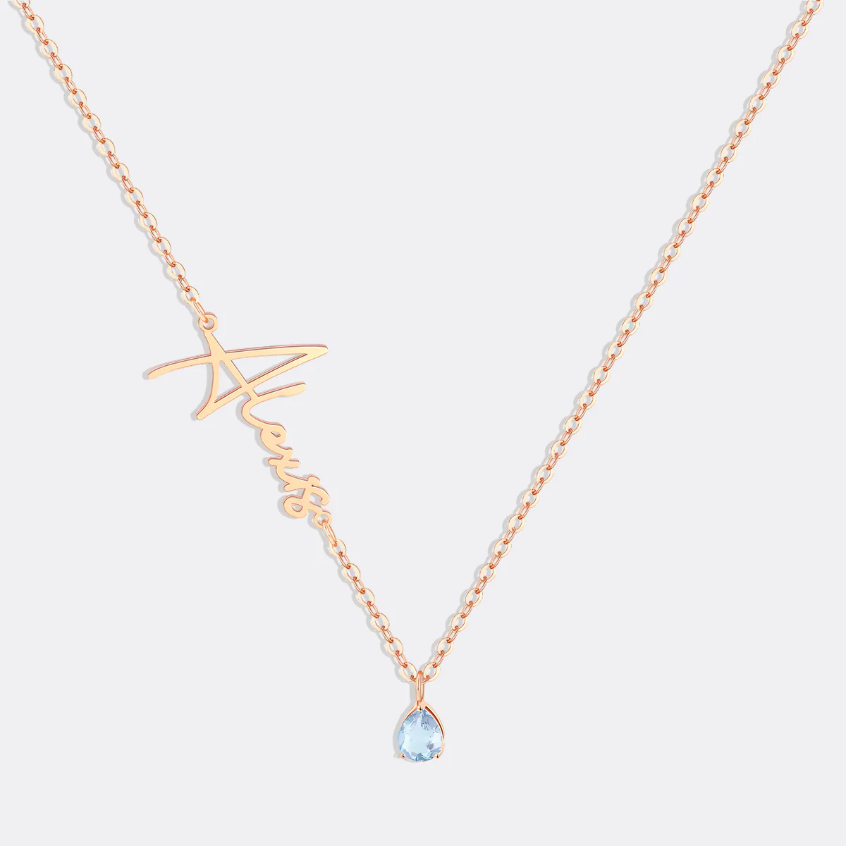 Handmade Birthstone Name Necklace - Image 97