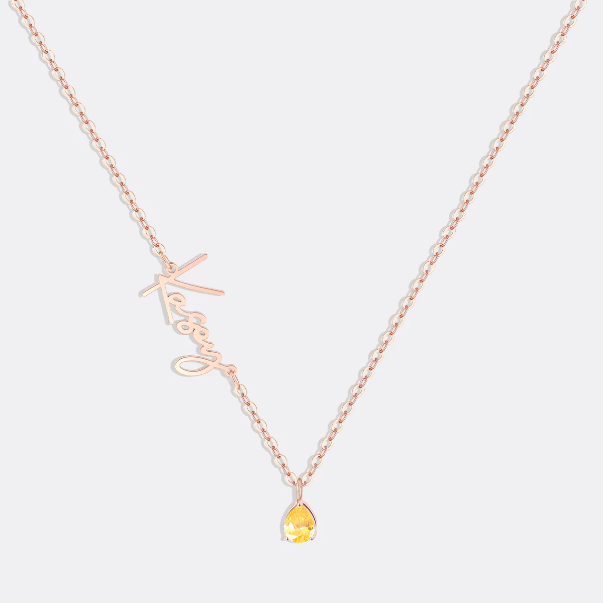 Handmade Birthstone Name Necklace - Image 99