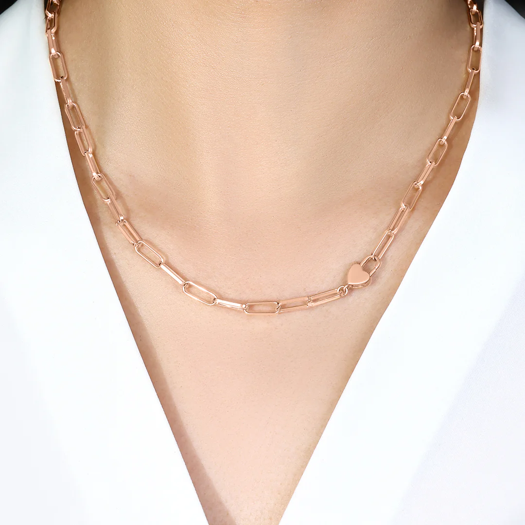Heart Padlock Necklace - Image 8
