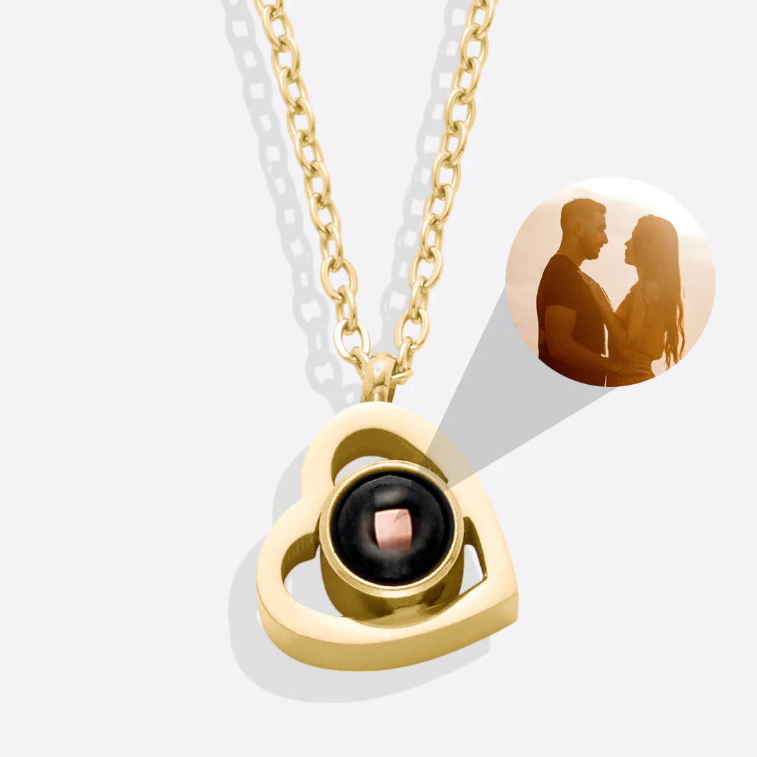 Personalized Heart Photo Necklace - Image 20
