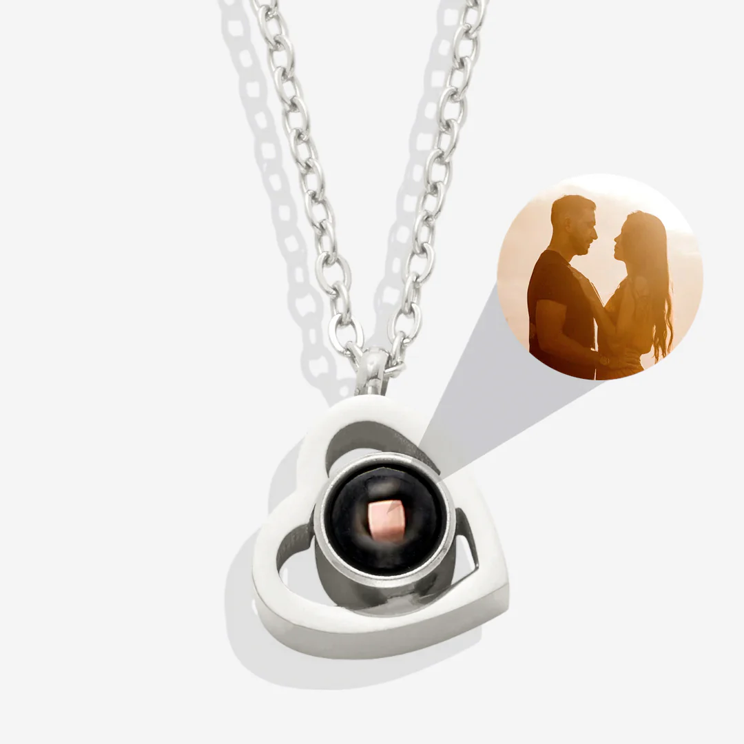 Personalized Heart Photo Necklace - Image 21