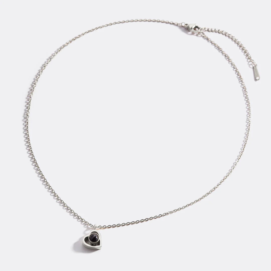 Personalized Heart Photo Necklace - Image 27