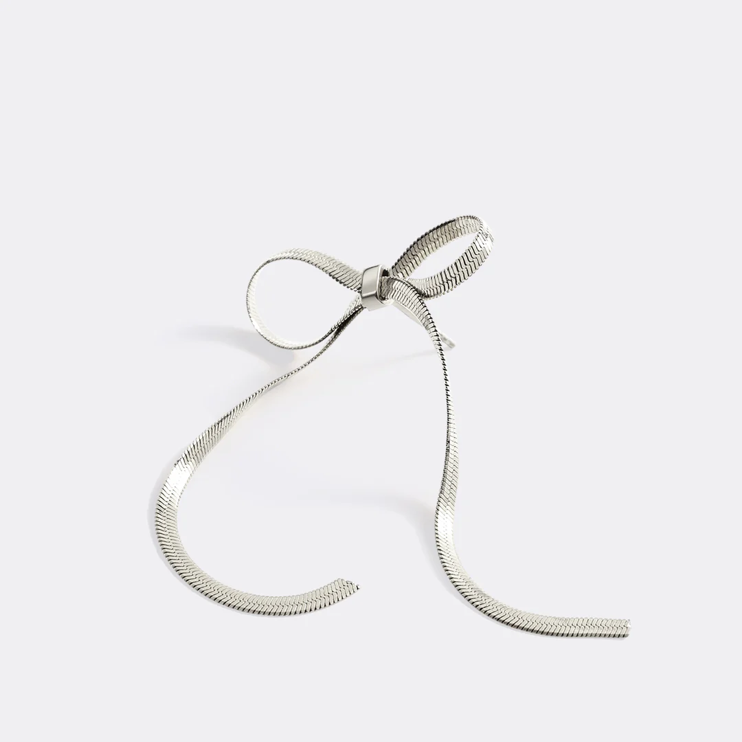 Herringbone Bow Earrings - Image 12
