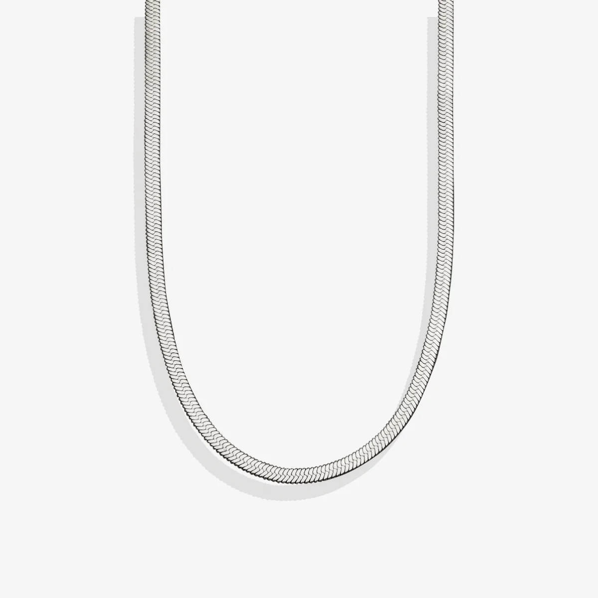 Herringbone Gold Chain Necklace - Image 45