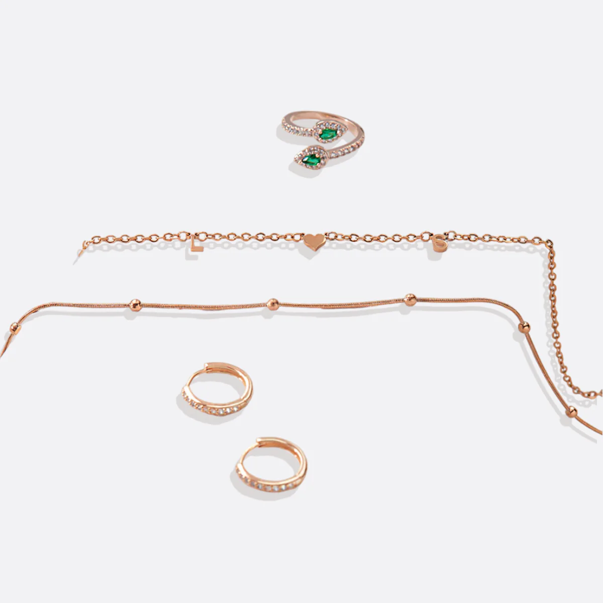 Pave Huggie Hoop Earrings - Image 35