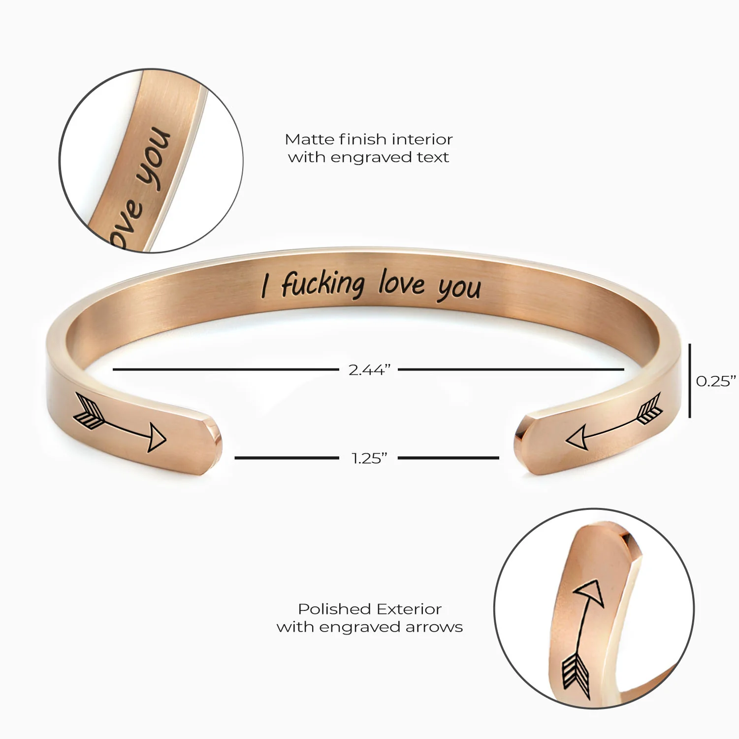 I Fucking Love You Cuff Bracelet - Image 14