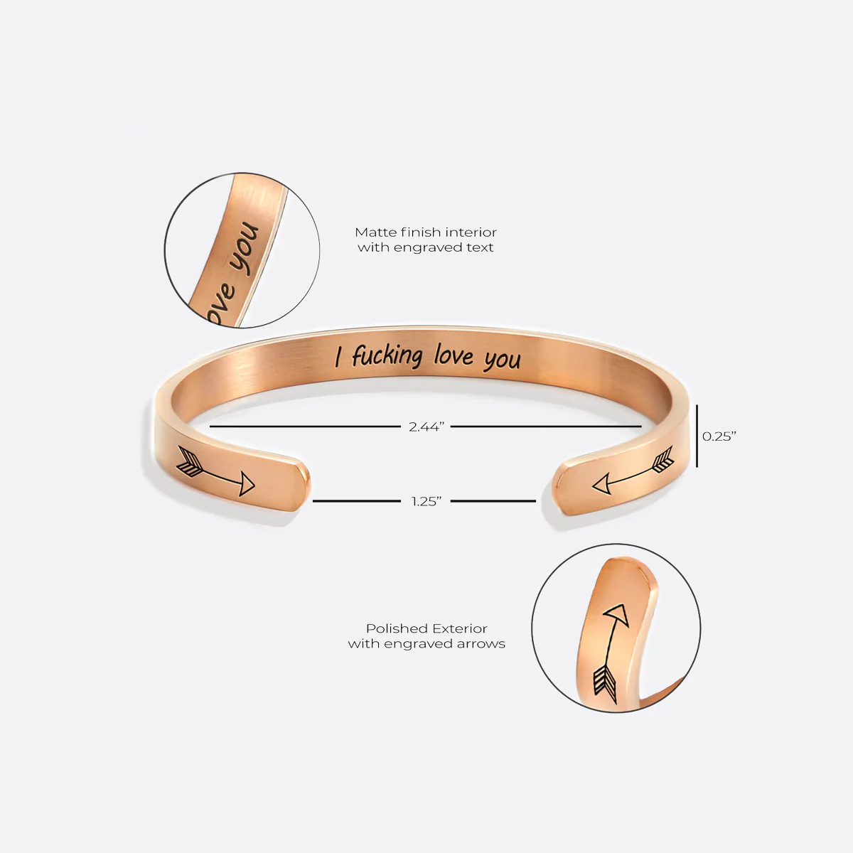 I Fucking Love You Cuff Bracelet - Image 25