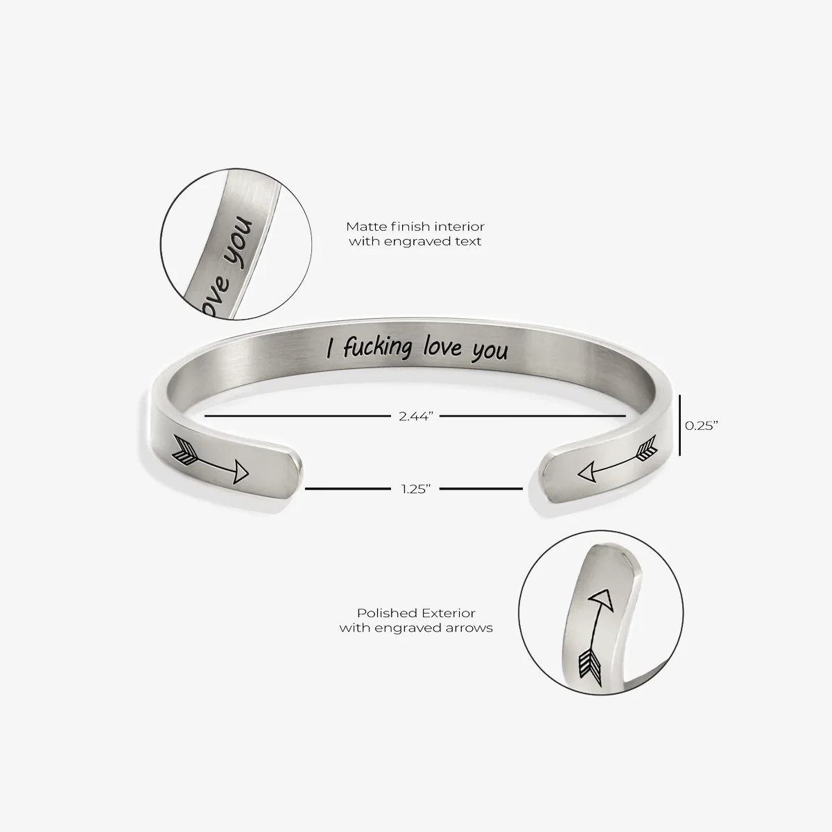I Fucking Love You Cuff Bracelet - Image 37