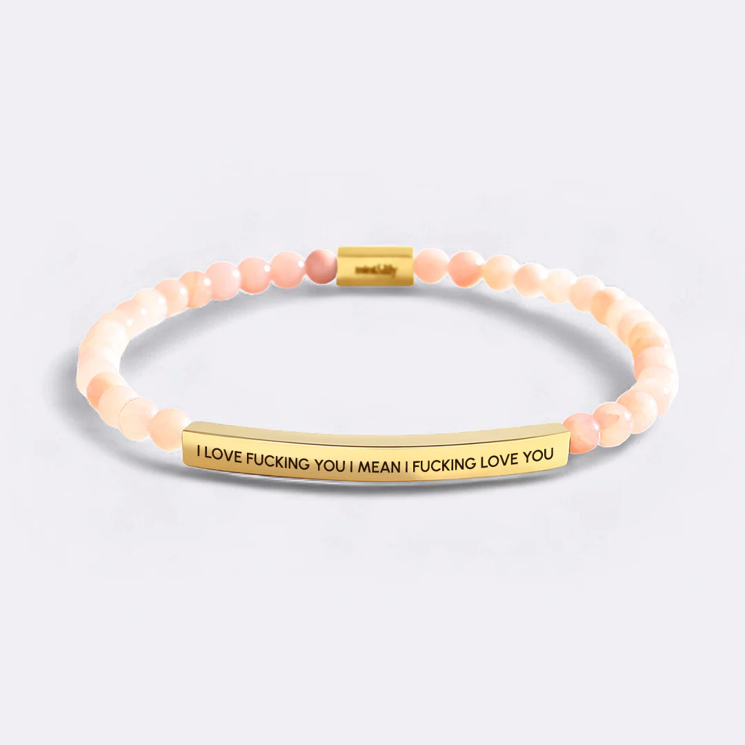 I Love Fucking You I Mean I Fucking Love you Beaded Inspire Bracelet - Image 5