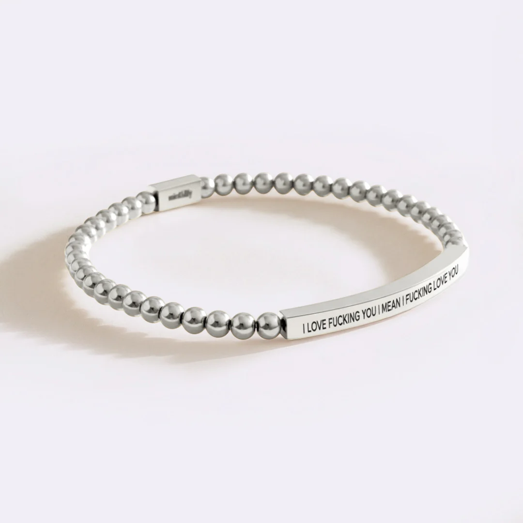 I Love Fucking You I Mean I Fucking Love you Beaded Inspire Bracelet - Image 7
