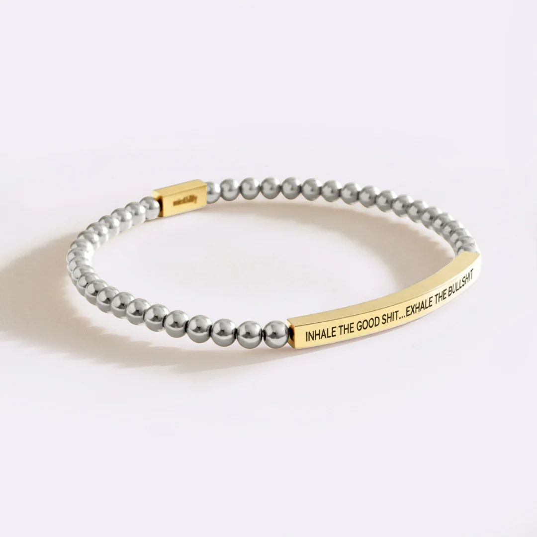 Inhale The Good Shit...Exhale The Bullshit Beaded Inspire Bracelet - Image 11