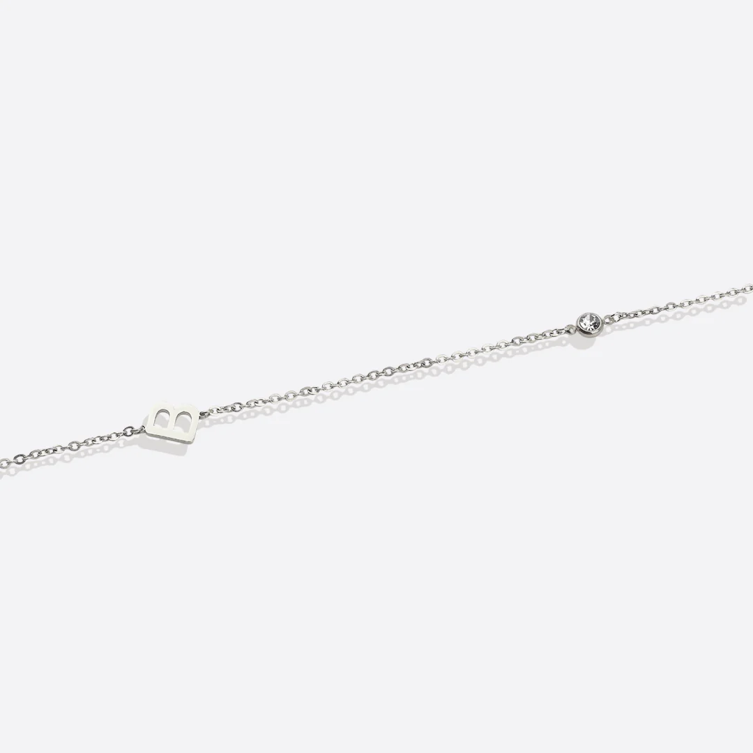 Initial Necklace with Diamond Accent - Image 15