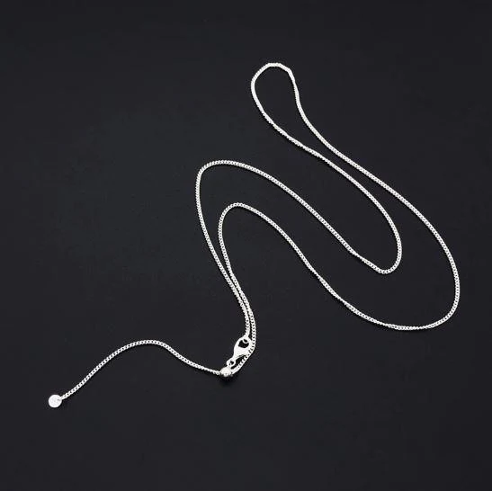 Italian Milano Sterling Silver Adjustable Chain Necklace - Image 11