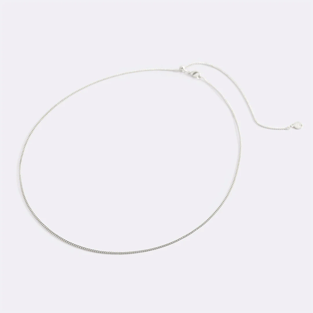 Italian Milano Sterling Silver Adjustable Chain Necklace - Image 60