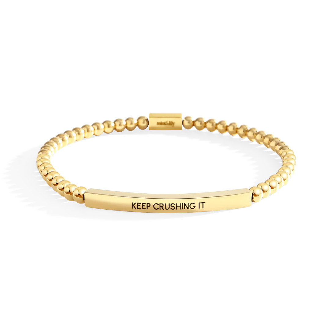 Keep Crushing It Beaded Inspire Bracelet