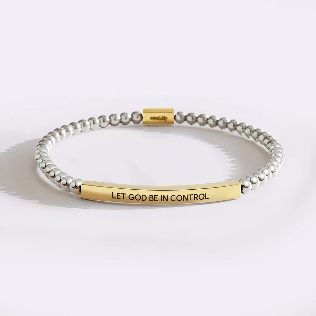 Let God Be In Control Beaded Inspire Bracelet - Image 10