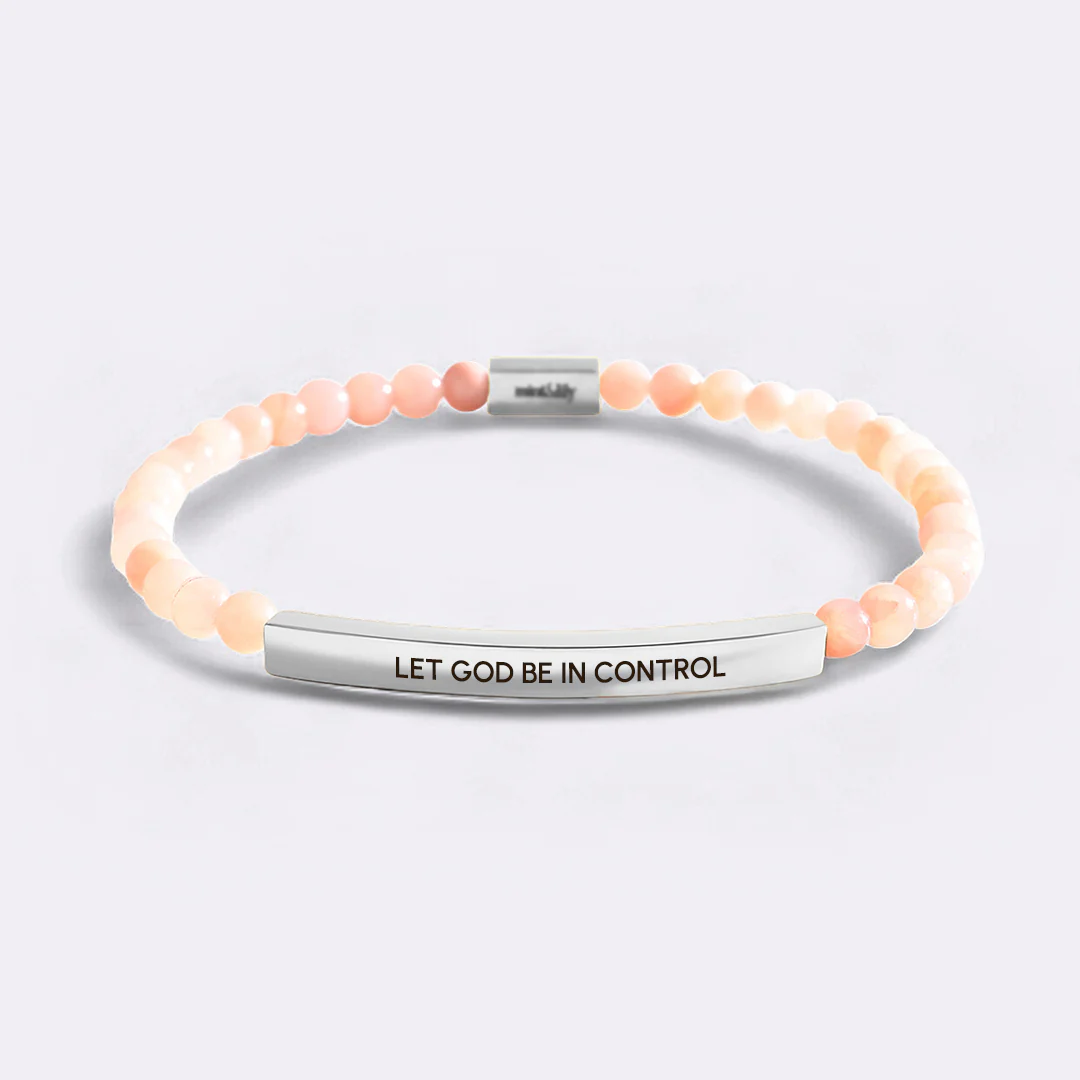 Let God Be In Control Beaded Inspire Bracelet - Image 13