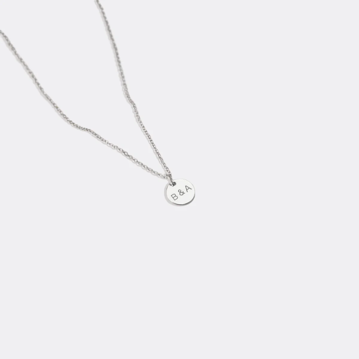 Love Disc Initial Necklace - Image 23