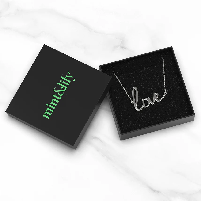Love Script Necklace - Image 5