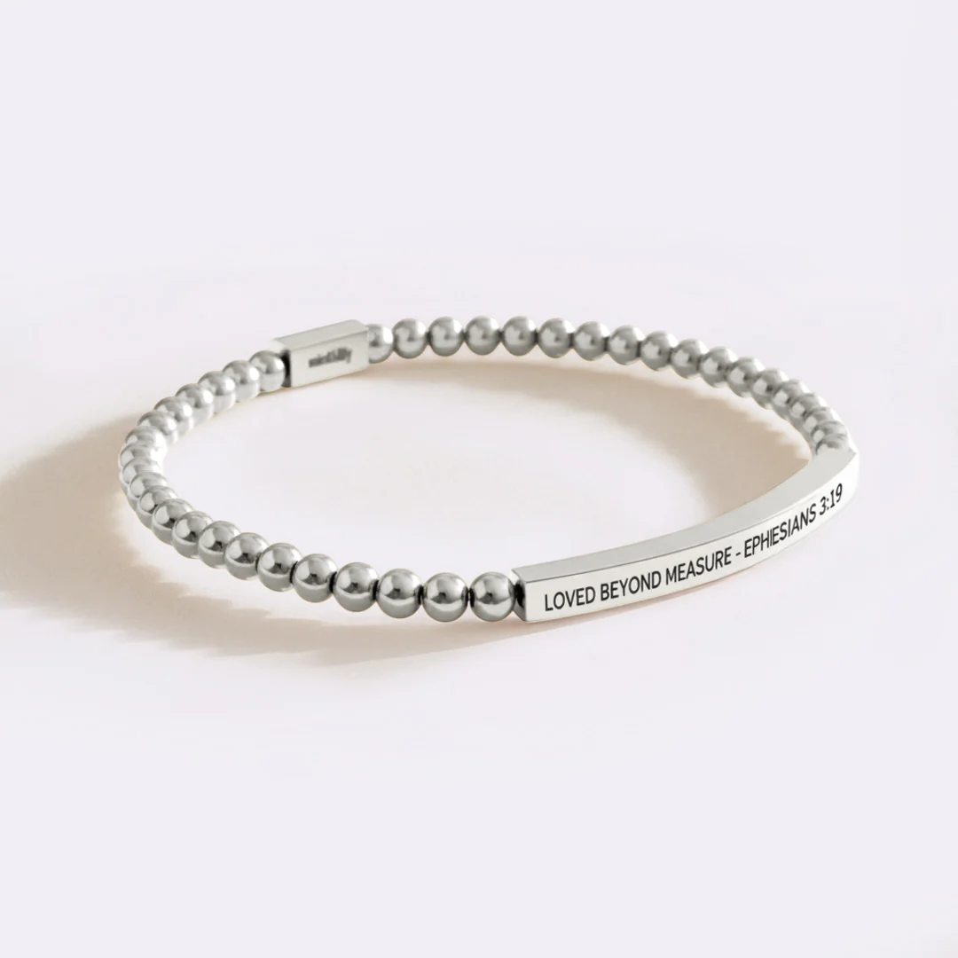 Loved Beyond Measure - Ephesians 3:19 Beaded Inspire Bracelet - Image 11