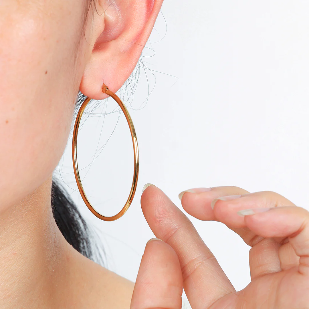 Lynette Large Hoop Earrings - Image 13