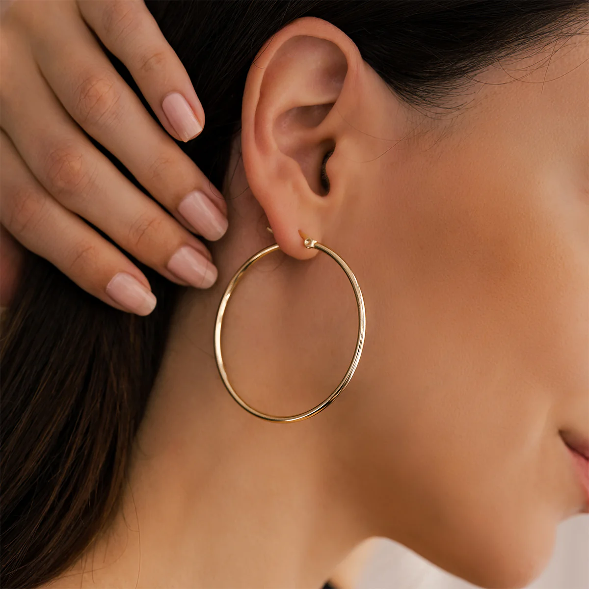 Lynette Large Hoop Earrings - Image 17