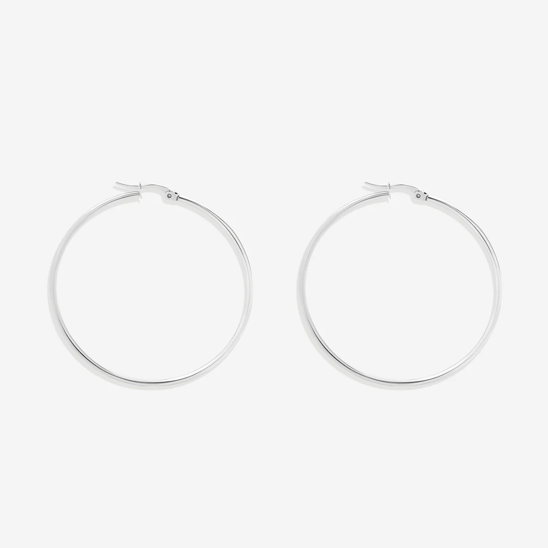 Lynette Large Hoop Earrings - Image 4
