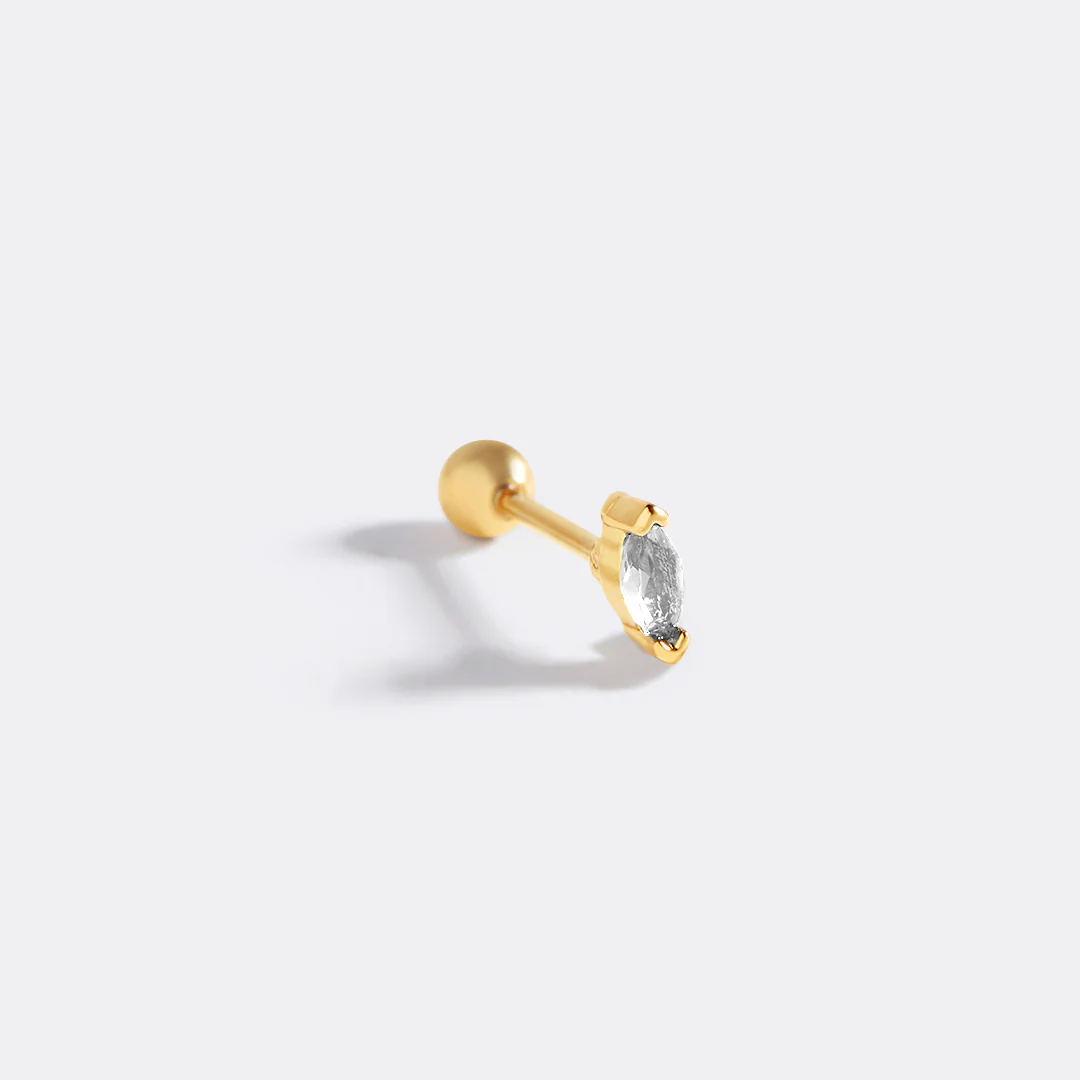Marquis Gemstone Sleeper Stud Earrings - Image 22